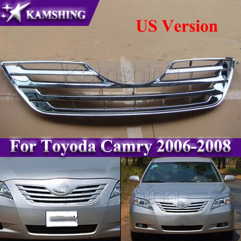 

Kamshing, американская версия, передний бампер, решетка радиатора, маска для Toyoda Camry 2006-2008, гоночные грили