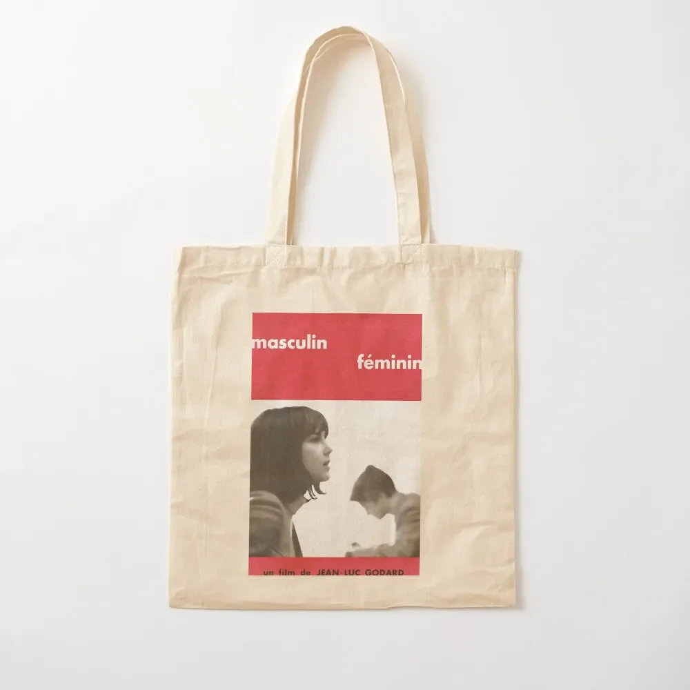 Masculin Feminin Jean Luc Godard Tote Bag custom bags cute tote bag canvas tote