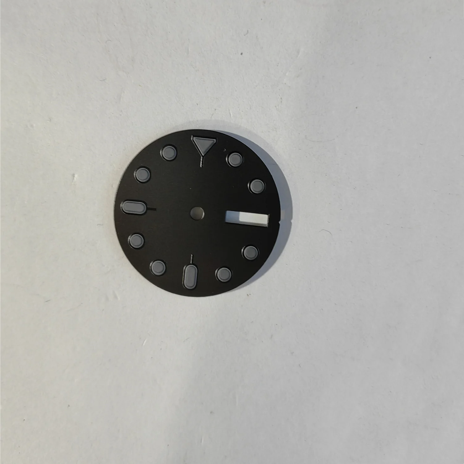 

NH35 Dial 28.5MM Black Watch Dial Luminous Double Calendar Dial for NH36 4R36 Mechanical Movement