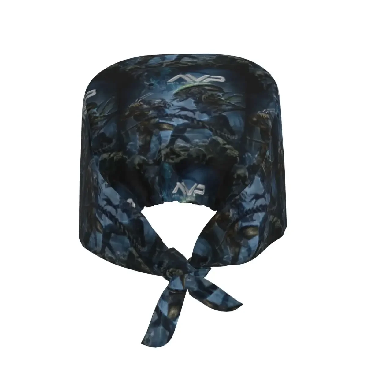 Alien Vs Predator Game Scrub Hat Doctor Working Surgical Cap Men Women Adjustable Nursing Caps for Dentist