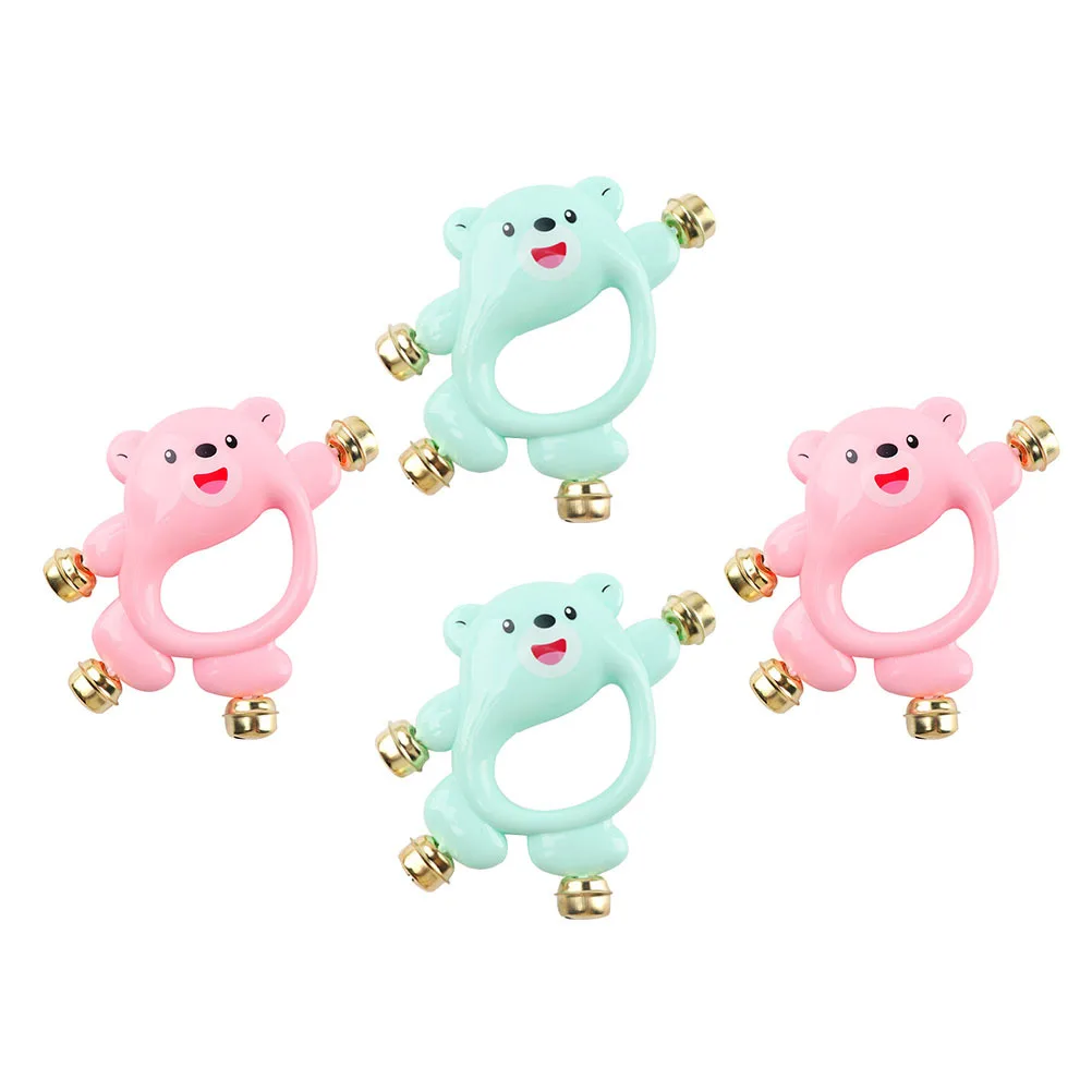 4 قطعة Handbell التعليمية اللعب المبكر التنموية حشرجة الموت للطفل التنسيق الحسي تحفيز السمع