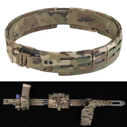 Tactical Belt 2 in 1 MOLLE Hunting Training Combat Belt Replaceable Fasteners Airsoft War Game Lightweight Combination Waistband