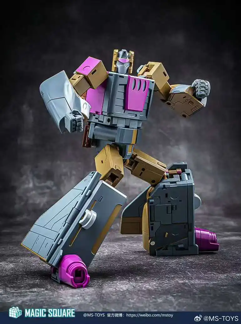 Transformatie Magisch Vierkant Speelgoed MS-TOYS MS-07 MS07 Huntian Leopard Explosie Cycloon Combineerbare Set Beweegbare Pop