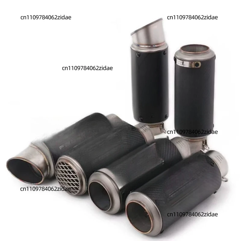 For Motorcycle Modification for Street Racing Exhaust System. SC Carbon Fiber. 51mm X 60mm / 63mm Tail Section Motorcycle.