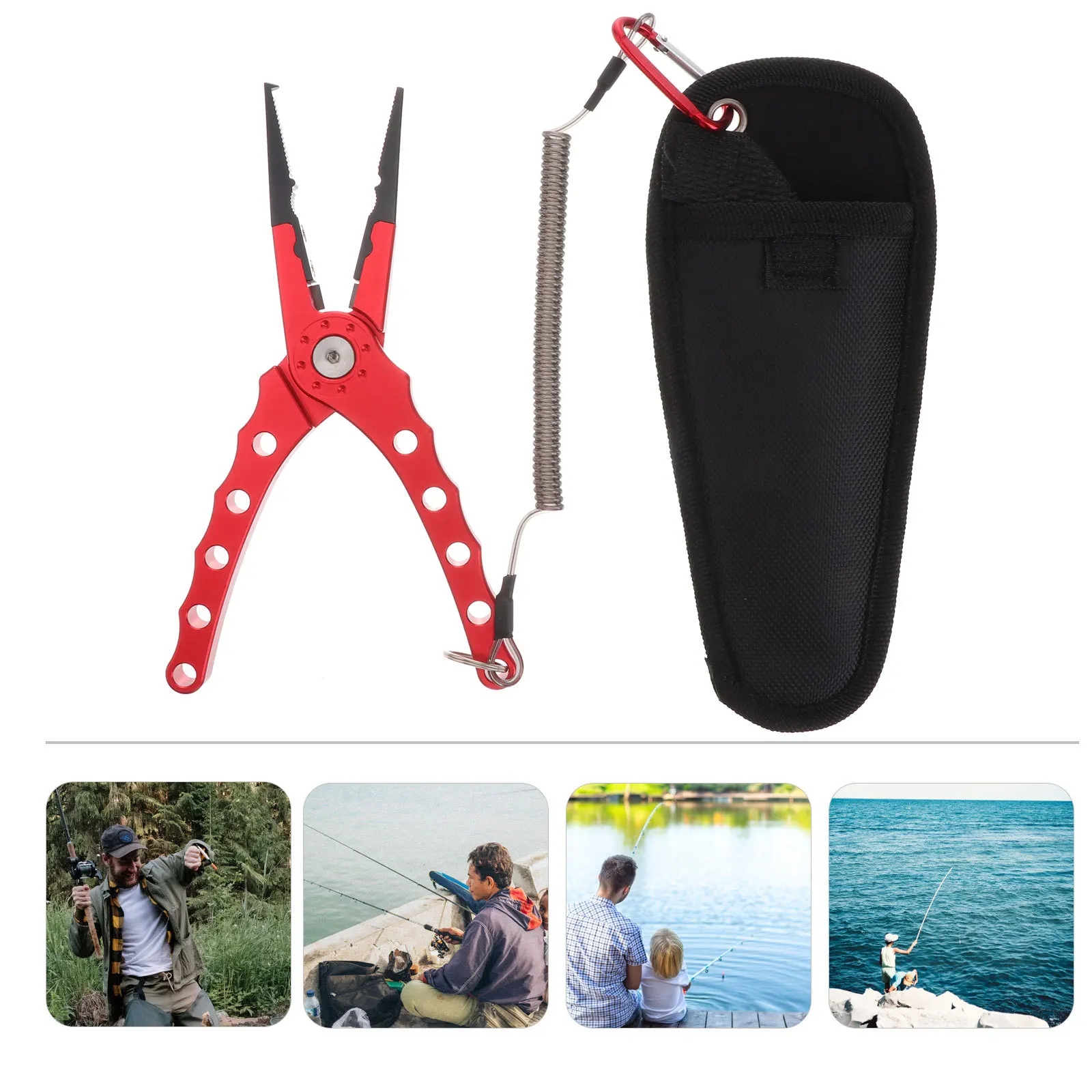 

Multifunction Fishing Pliers Stainless Steel Heavy Duty Corrosion Resistant for Saltwater Freshwater River Deep Sea
