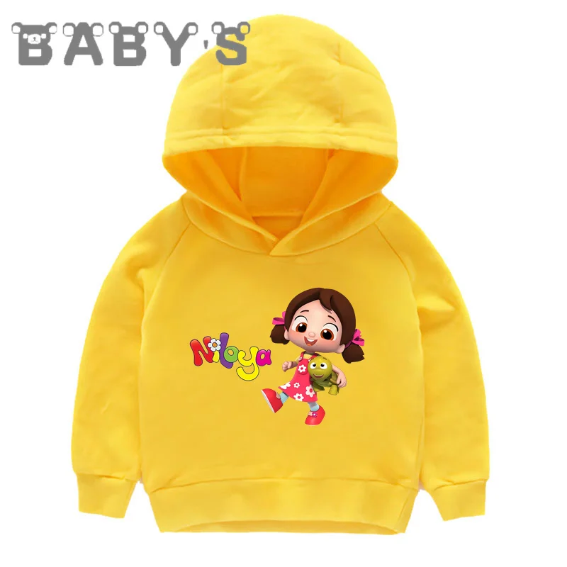 Hot Sale Cute Niloya Musician Print Cartoon Kids Hoodies Boys Girls Sweatshirts Autumn Children Clothes Cotton Baby Tops,KMT5866