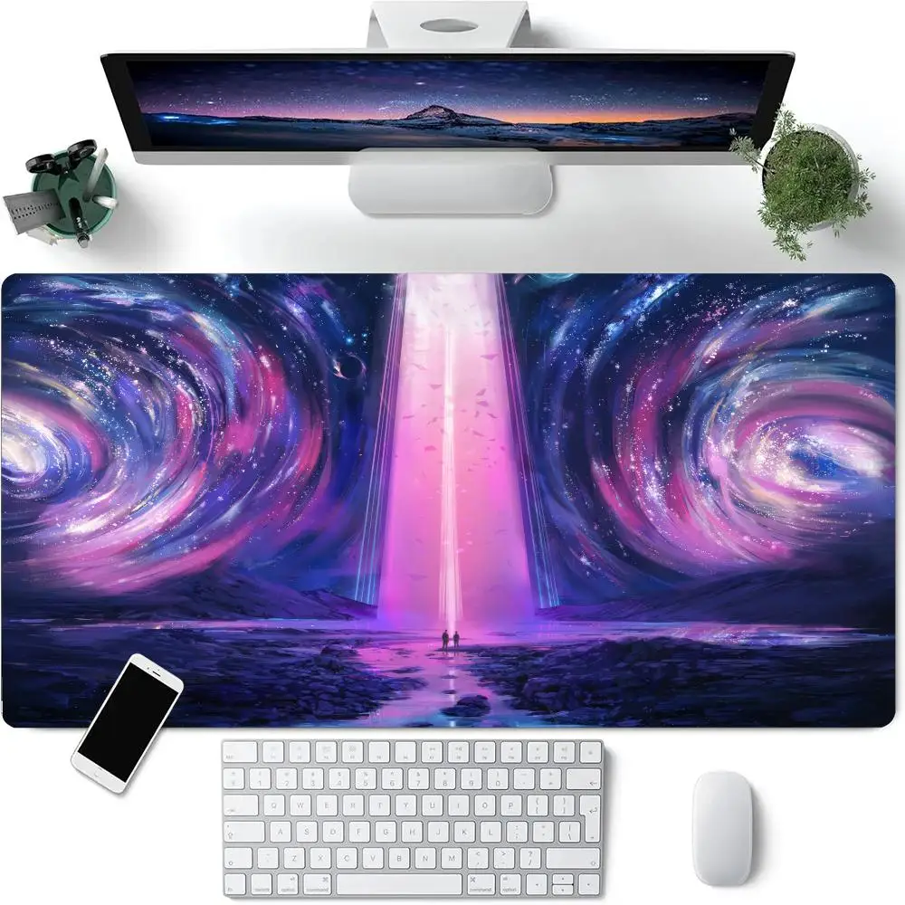 

Glass Sun Earth Planet Mouse Pad Large Rubber Anti-slip PC Desk Accessories Mousepad for Office and Gamer Keyboard Mat Decor Rug