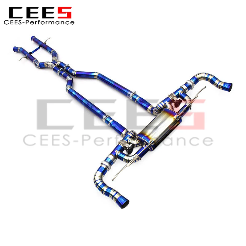 CEES Exhaust X-Pipe Sound for Mercedes-Benz GLS63 AMG W166/X166 5.5T 2015-2019 Lightweight Catback Muffler
