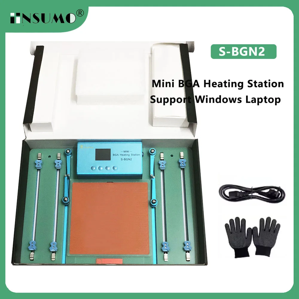 

SoFix S-BGN2 Mini BGA нагревательная станция для материнской платы Macbook Logic, пайка, сварка T2, инструмент для удаления клея с чипом, инструмент для ремонта