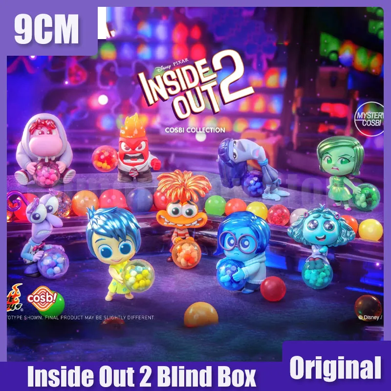 

2024 Новая популярная аниме-фигурка Inside Out 2, Sadness Anger Disgust Cosbi, Коллекционная фигурка, мини-кукла, детский подарок на день рождения