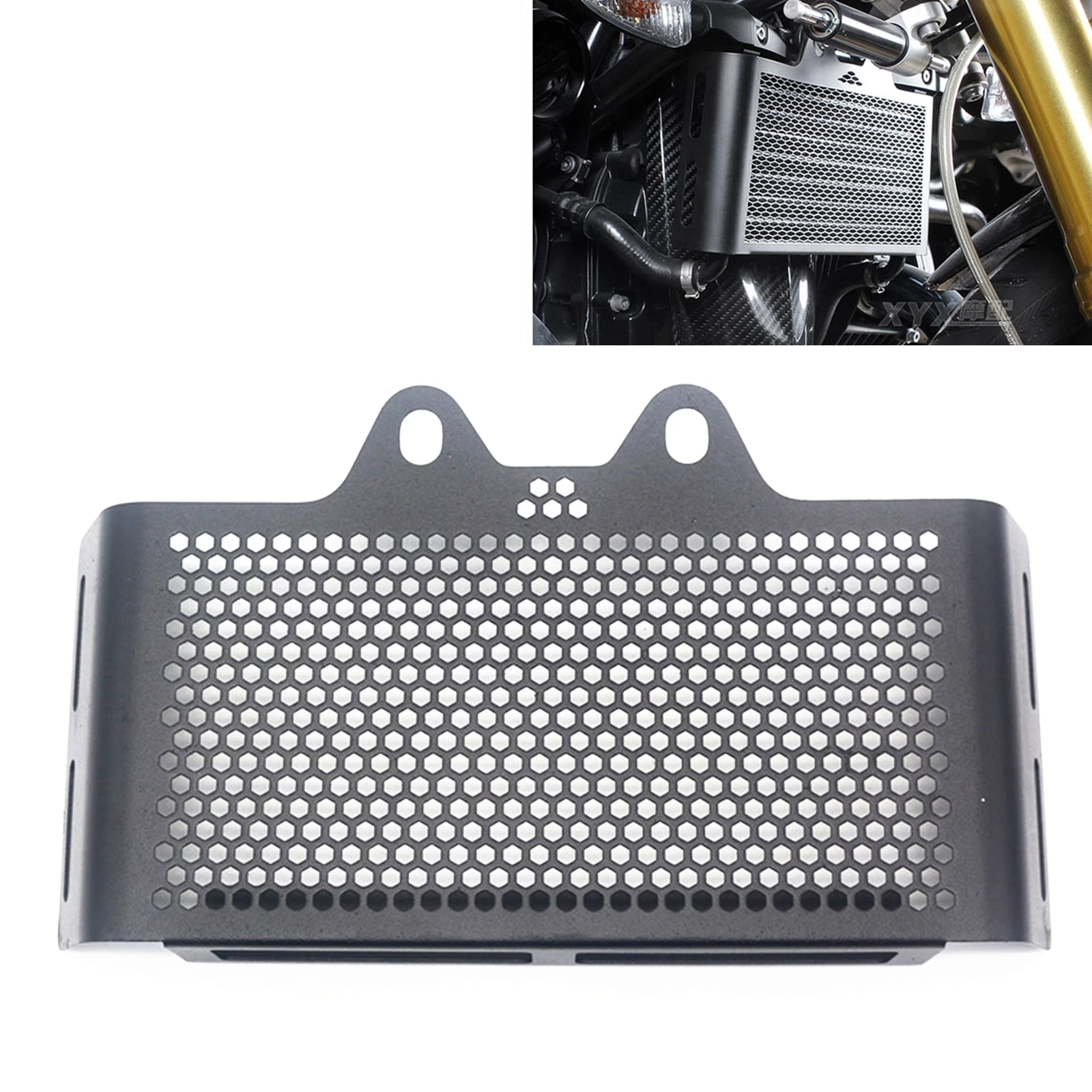 Black Radiator Grille Guard Cover Protector For BMW R Nine T R9T 2013-2020 Motor