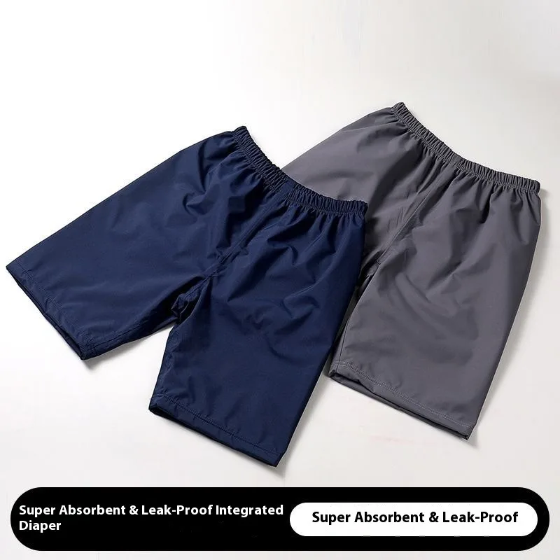 Ropa interior lavable y reutilizable para incontinencia, pantalones cortos para adultos y ancianos, impermeables, a prueba de fugas, pantalones con almohadilla para cama, Control de vejiga, comodidad nocturna