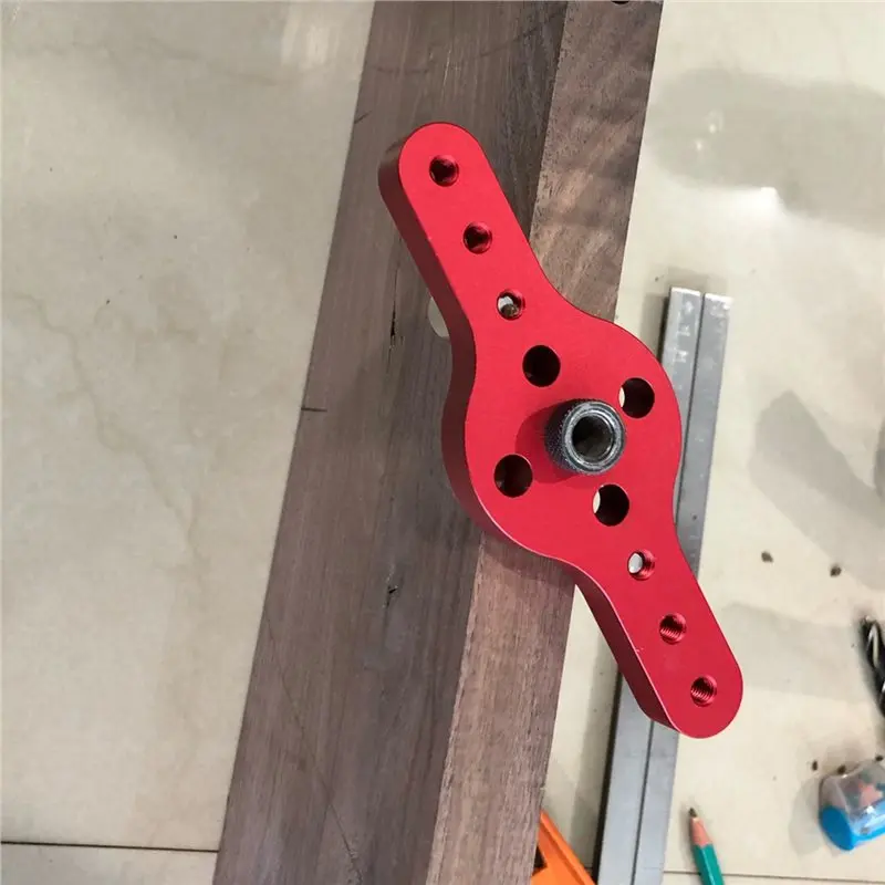【FLASH DEAL】Pocket Hole Puncher Alloy Vertical Jig For Woodworking Drilling Locator Wood Doweling Self-Centering Drill Guide Kit