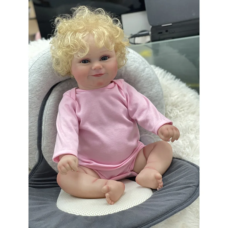 48cm Full vinyl Body Reborn Toddler Girl Doll Maddie 3D Skin Multiple Layers Painting Visible Veins