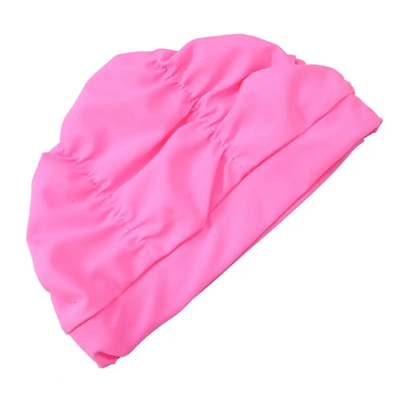 Schwimmkappe für Damen, Unisex, Mädchen mit Langem Haar, Elastische Badekappe, Dehnbare Einheitsgröße für Schwimmbad und Sport, Elastischer Nylon-Turban – Detail 12
