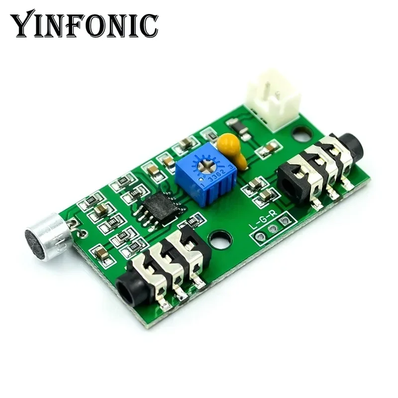 Microphone Amplifier Module Gain Adjustable Audio Amplifier Circuit AC Signal Amplifier Board