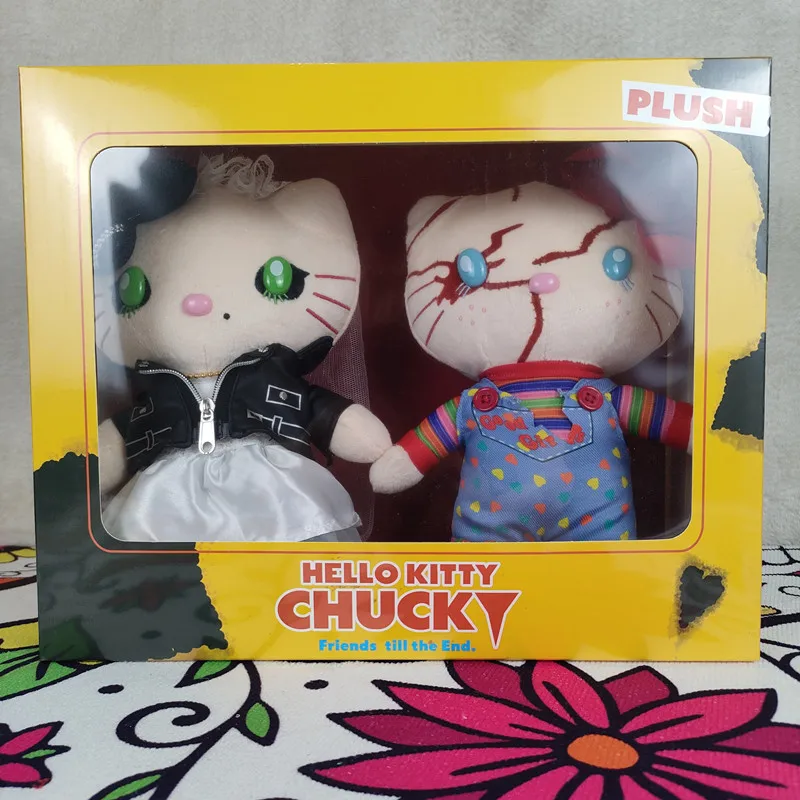 Child's Play Chucky Tiffany Valentine Halloween Limited Plush Doll With Gift Box New USJ Sanrio Hello Kitty