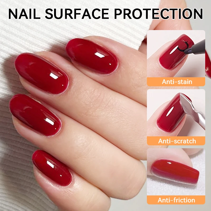 LILYCUTE 18ML Base Gel Top Coat Clear Transparent Functional Nail Care Varnishes Long Lasting Semi Permanent Soak Off UV/LED Gel