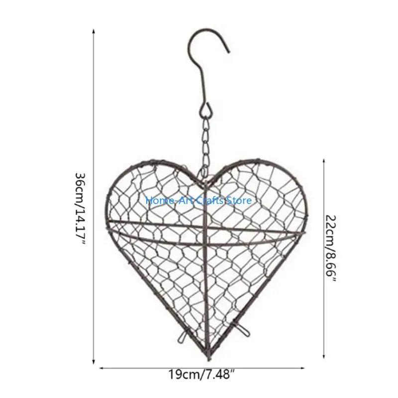 Picture 7: Y3NA 2Pcs Elegant Bird Nesting Heart Bird Nest Supply Storage Box Outdoor Decoration