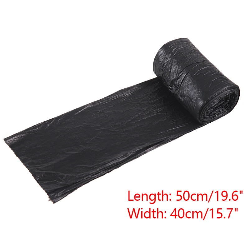 1 Roll 50*60cm Garbage Bags Black Thicken Convenient Environmental Plastic Trash Bags Disposable Garbage Bag