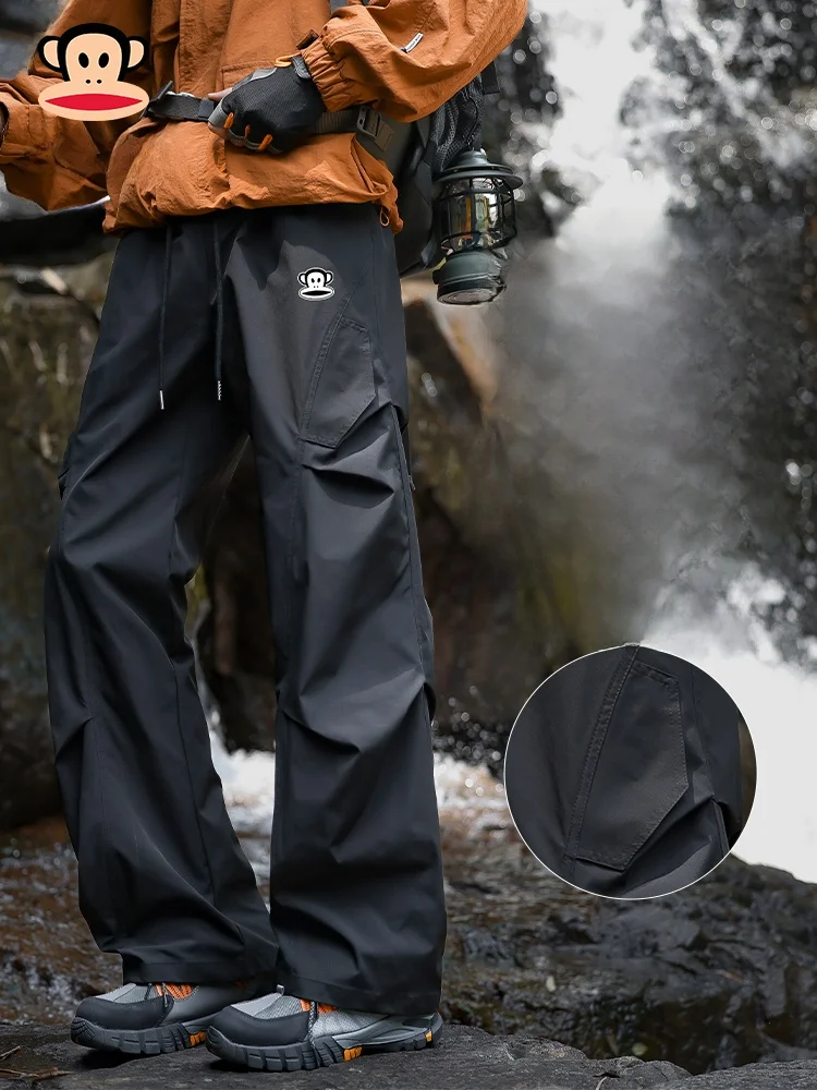 

PaulFrank American Faion Workwear Paratrooper Pants Men's Spring Outdoor Mountain Casual Long Trousers Straight Leg