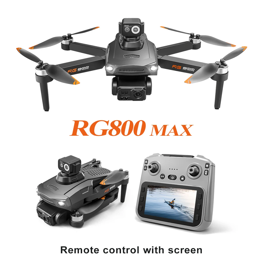 Professional GPS Drone 8K HD Dual Camera With Screen 5G 360°Obstacle Avoidance Brushless Foldable Quadcopter Screen GPS Drone
