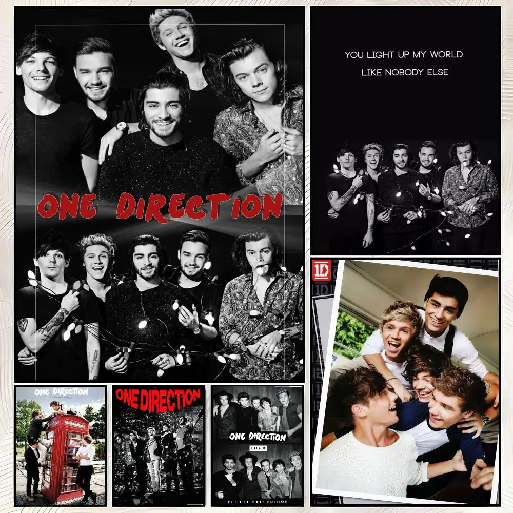 Band O-One Direction Album Cover Poster Vintage PP Paper Wall Art Home Decor Print for Bedroom Living