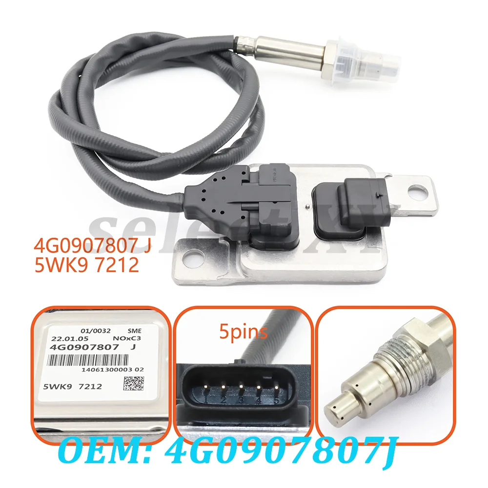 Новый датчик NOx 4G0907807J 5WK97212 для Audi A6 Avant, A6, A7 Sportback 3.0 TDI quattro CVUA CVUB 2014-2020