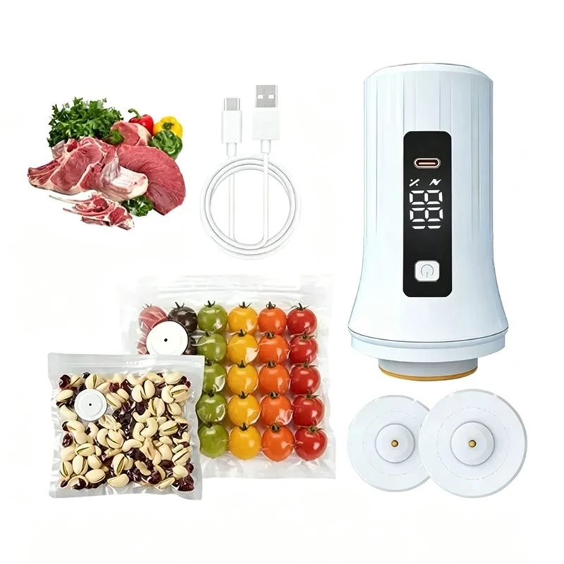 a84g-食品シーリングマシン用ハンドヘルド真空シーラーusb充電式コードレスポータブル食品保存用
