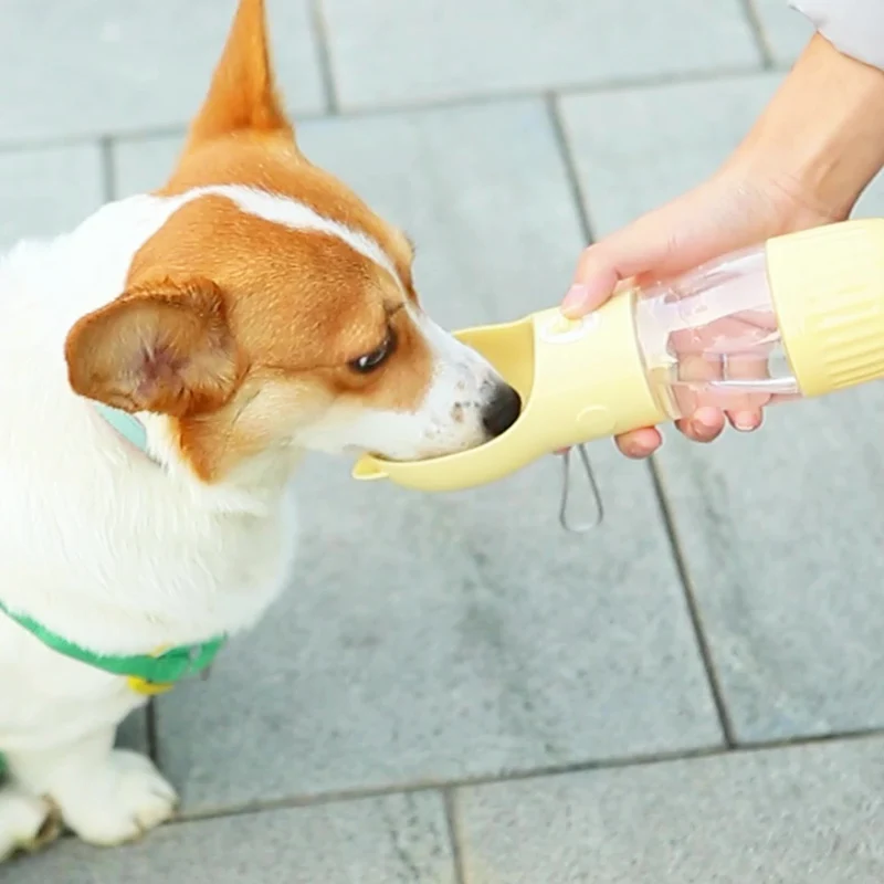 Dog Water Bottle Portable Puppy Drinking Food Feeder For Small Medium Dogs Cats Outdoor Leak Proof Corgi Beagle Pet Supplies