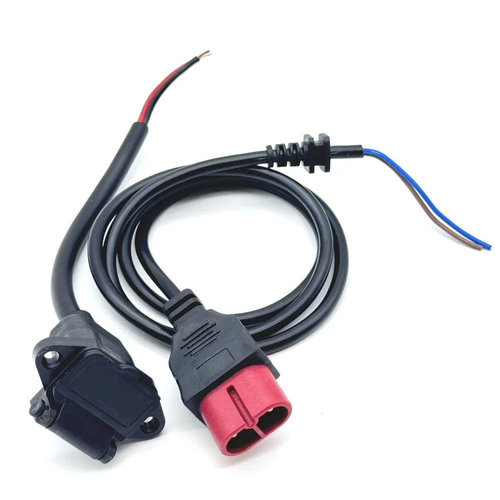 Electric Bicycle Charging Head Lithium Battery Output Line 60V Round Male Female Base Electric Vehicle Charging Plug Connector