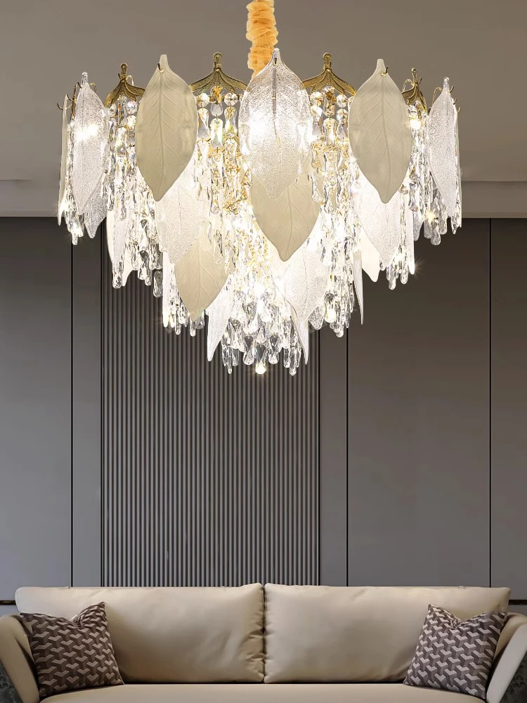 Light Luxury Crystal Living Room Chandelier Simple Modern Master Bedroom Dining Room Lamp Creative Luxury Manufacturer Lamps