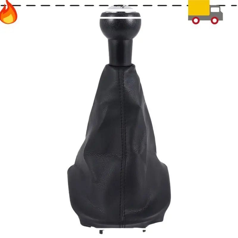 5 Speed Gear Shift Stick Leather Gaitor Gaiter Knob For PEUGEOT 207 307 CC 308