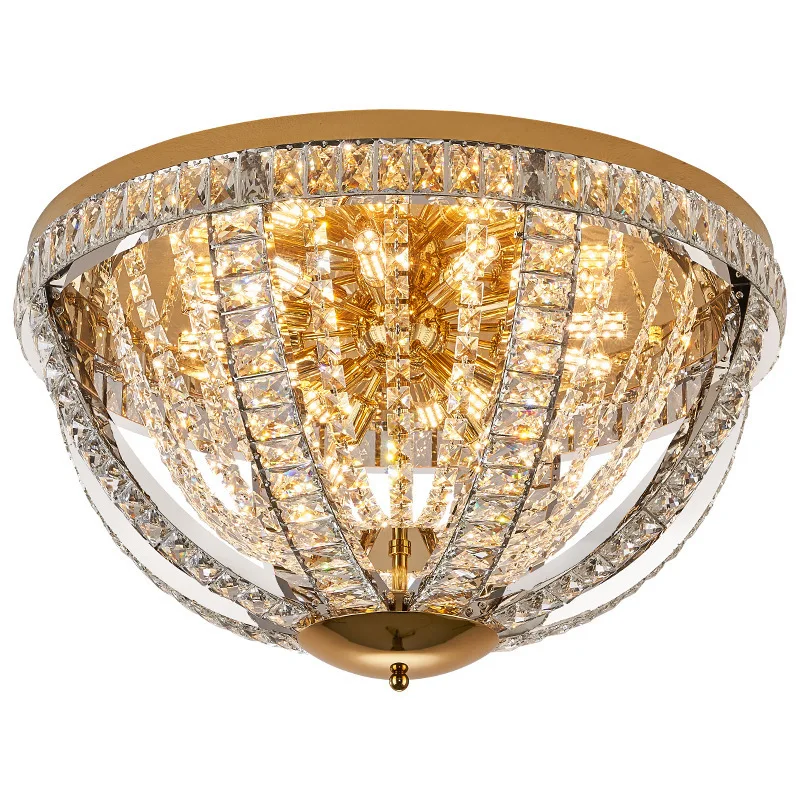 

Living room ceiling lamp, American light luxury crystal lamp 2024 new simple atmosphere dining room bedroom