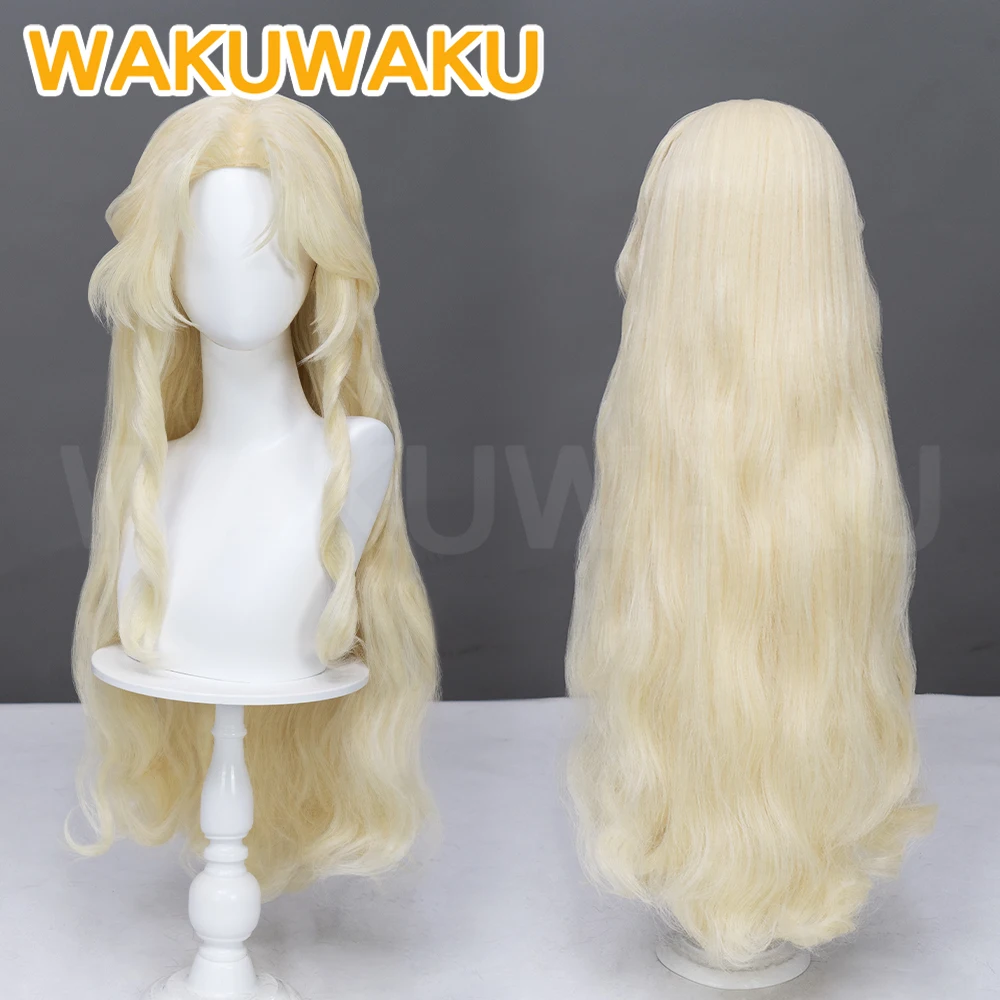 Vermouth Berumotto Cosplay Wig Anime Cosplay WakuWaku Women 80cm Long Curly Hair Vermouth Cosplay Heat Resistant Free Wig Cap