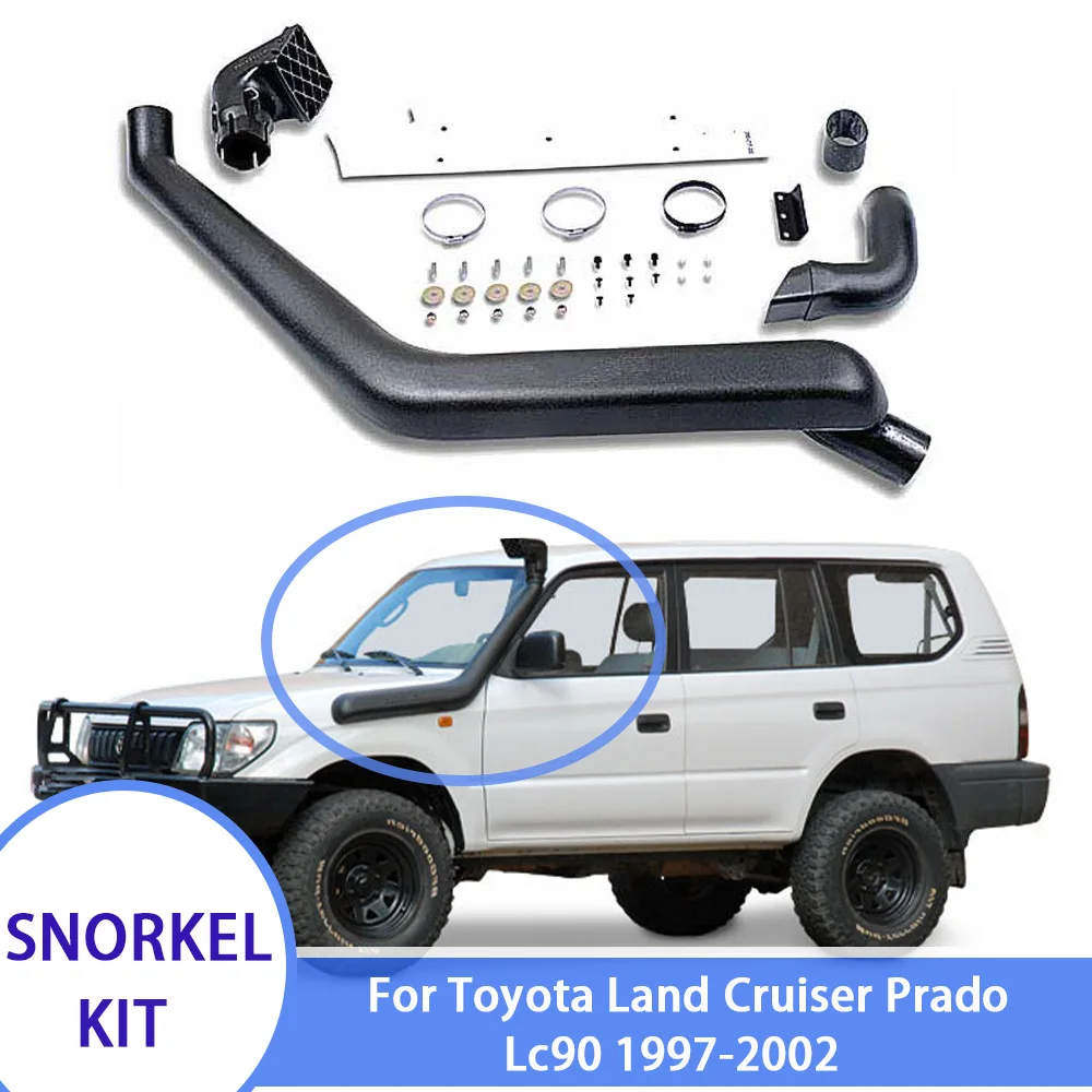 

Safari Snorkel Kit For Toyota Land Cruiser Prado LC90 1997-2002 Fit for 5VZ-FE 3.4L V6 Petrol Air Intake System Waterproof