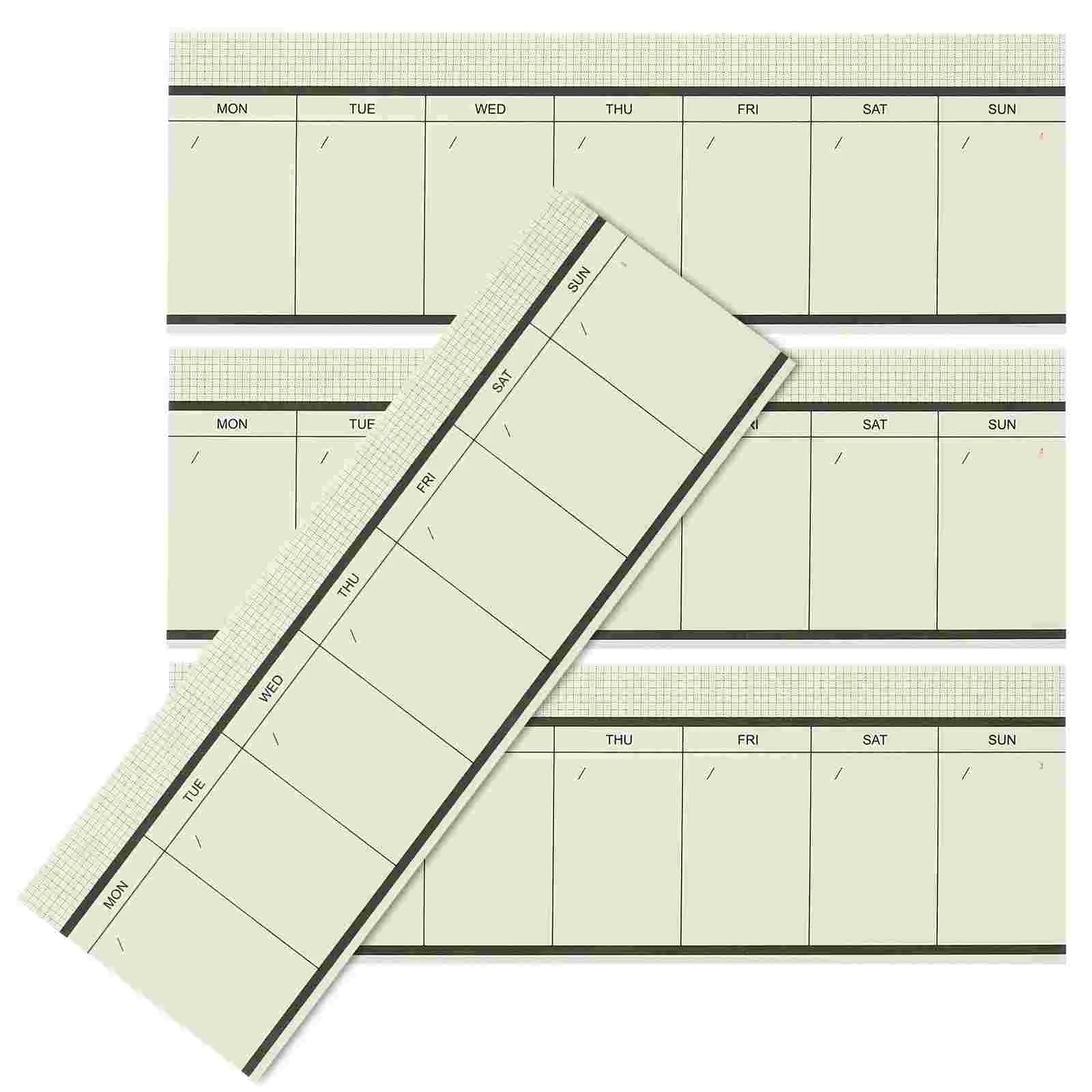 

4 Pcs Note Pads Notebooks Weekly Plan Sticky Notes Tearable Notepads Portable Schedule Planner To-do List Planners Office