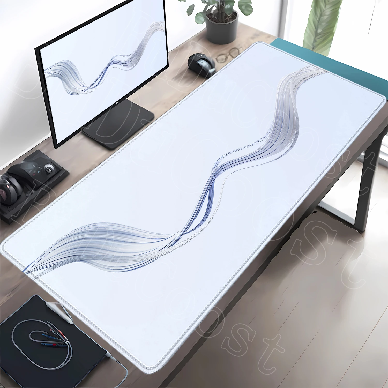 XXL Soft Desktop Carpet Laptop Mouse Mats Office Gaming Art Contour Lines Large Size HD Washable Anti-skidding Durable Mousepads