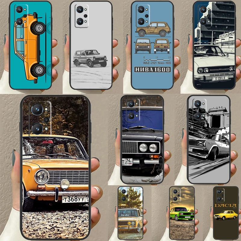 Russian Car For Realme C30 C31 C33 C35 C55 C21Y GT Neo 5 3T 2T OnePlus 11 10 9 Pro Nord CE 3 2 Lite Case