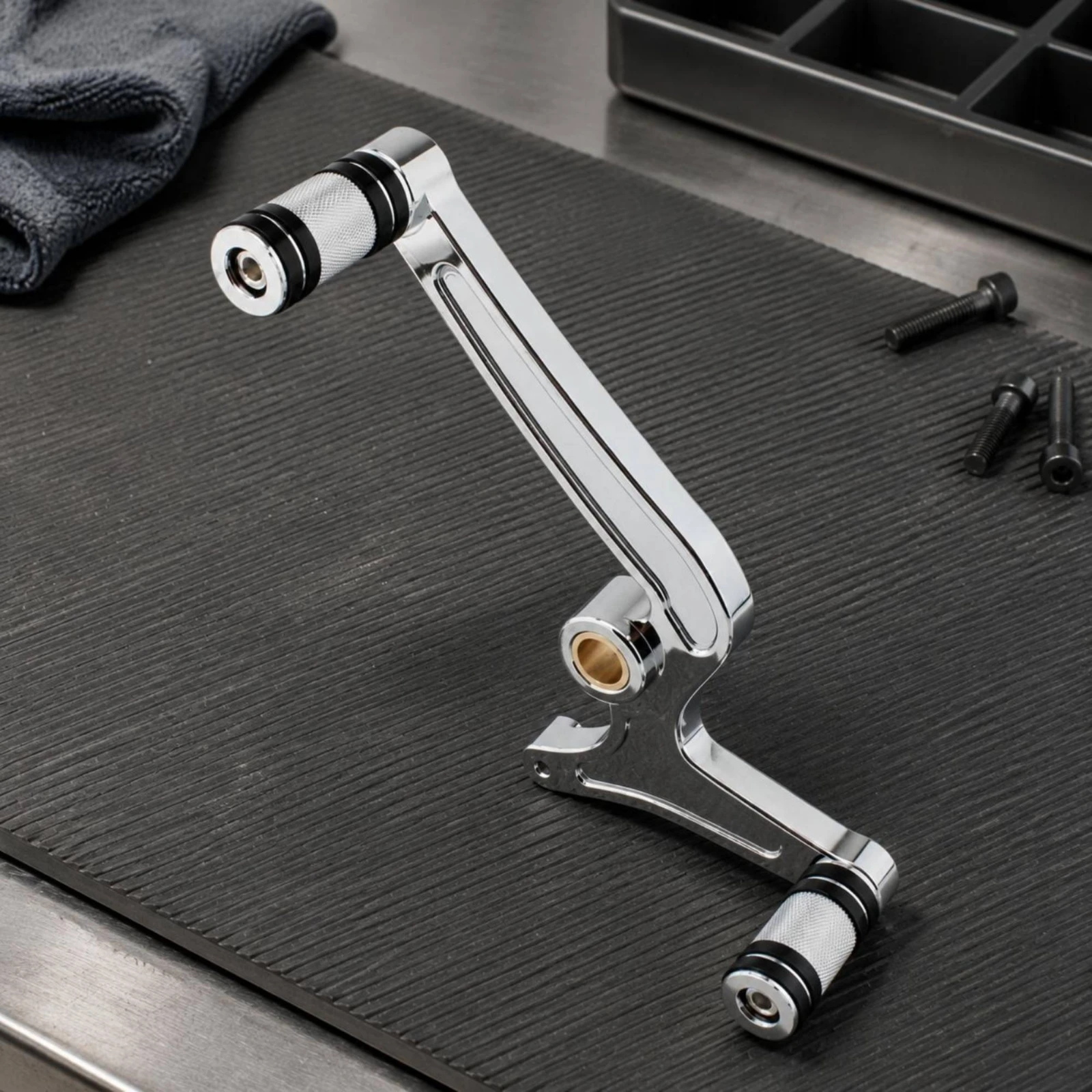 

Motorcycle Gear Pedal Central Mounting Eye Long Single-Arm Gear Lever Gear Shifting Lever Long-Lasting