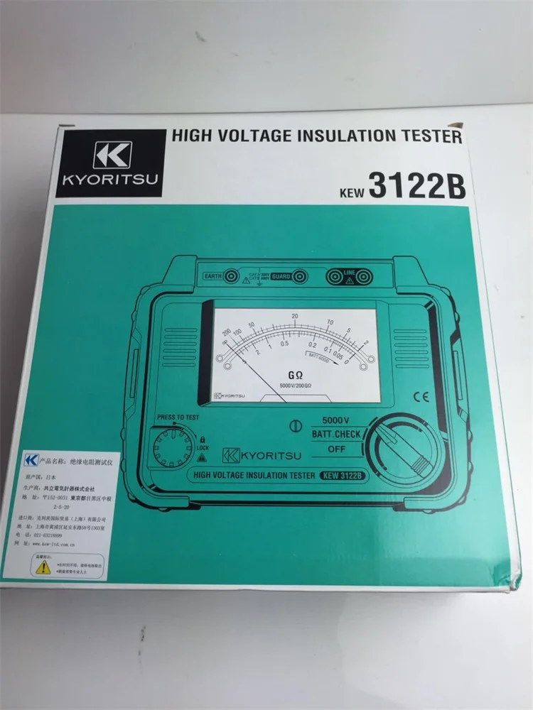 TLF Original KYORITSU Hochspannungs-Isolationswiderstandstester KEW3122B Multimeter Günstig auf Lager