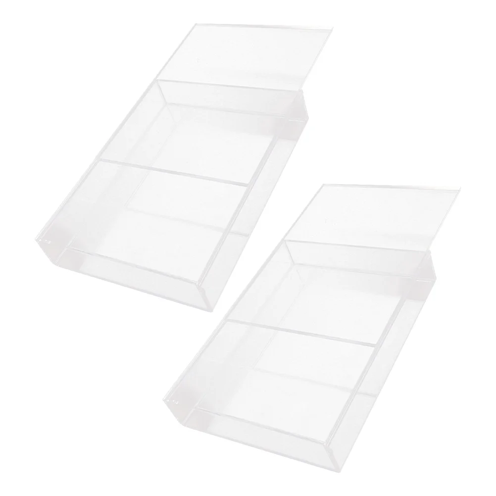 

2Pcs Clear Acrylic Box Frame Deep Display Case for Wedding Bouquet Dried Flowers Wall Mount Tabletop Organizer Keepsake