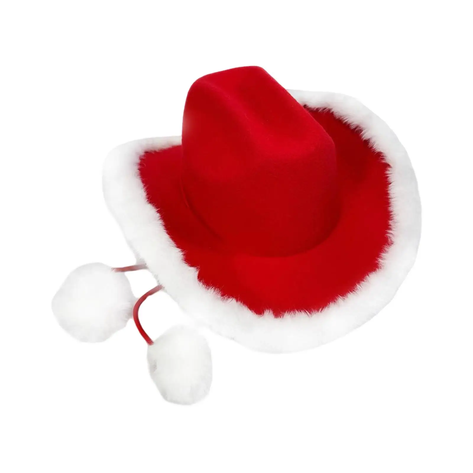 

Christmas Cowboy Hat Jazz Hat,Men Women,Xmas Cowgirl Hat Santa Claus Western Hat Santa Hat for Masquerade Performance Halloween