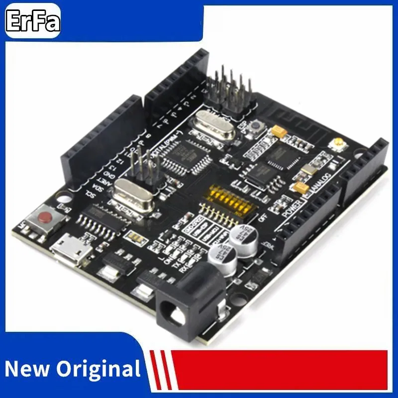 

WiFi R3 ATmega328P+ESP8266 (32Mb memory), USB-TTL UNO CH340G For Arduino Uno NodeMCU WeMos ESP8266 Module