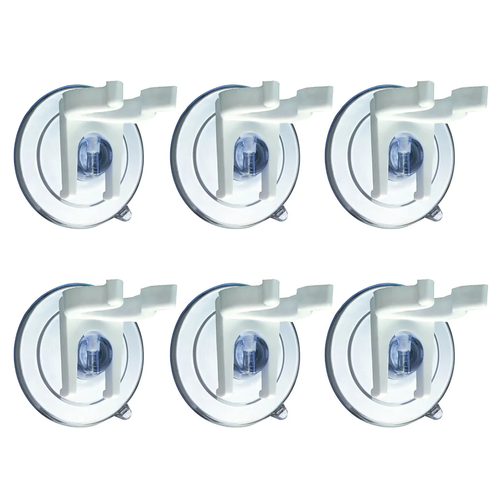 

8pcs Convenient Suction Cup Clip Electronic Light Sucker Clip LED Light Holder for Home Party (White)