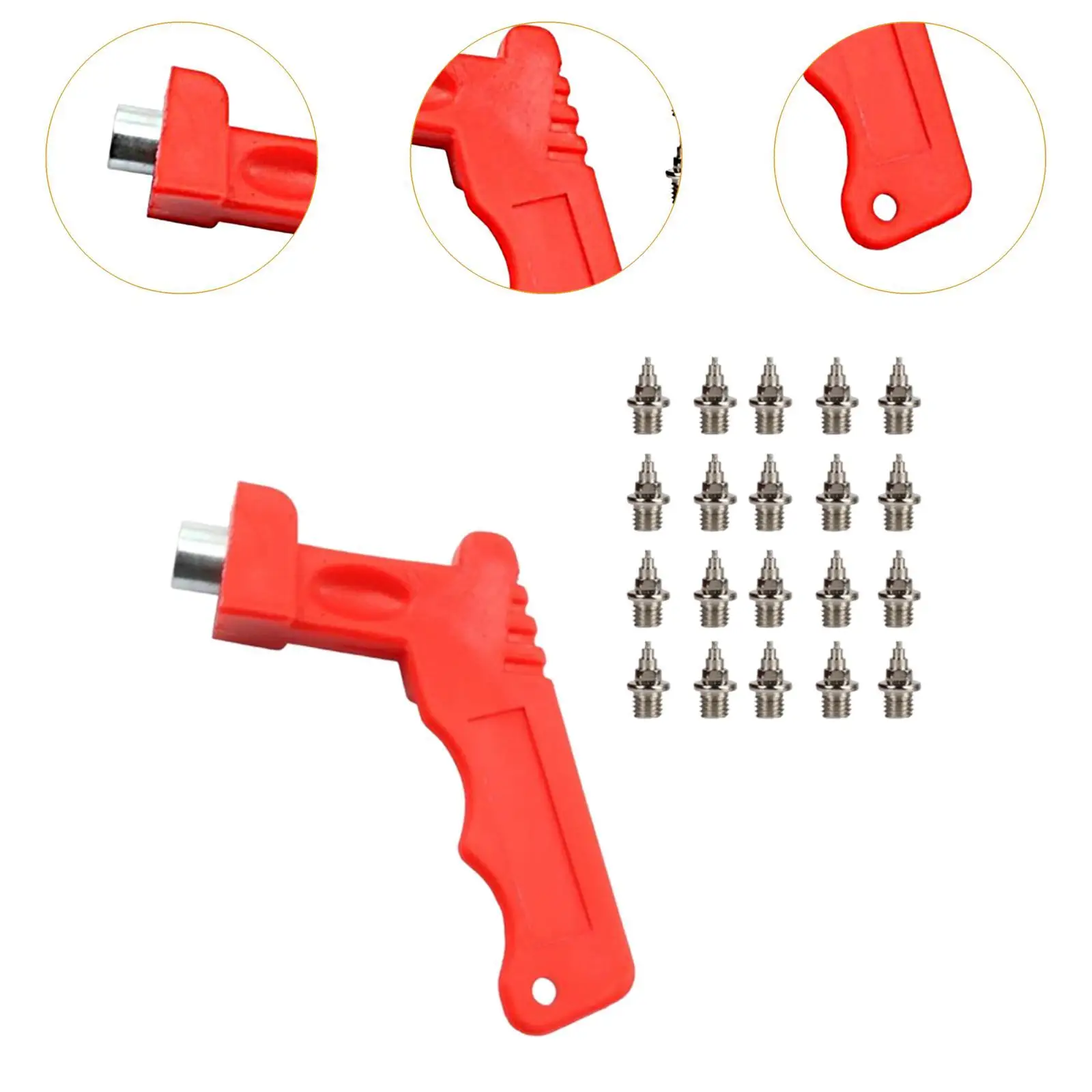 Track Shoes Spikes Steel Lightweight Athletic Replacement Spikes Set for Track and Field Running Training