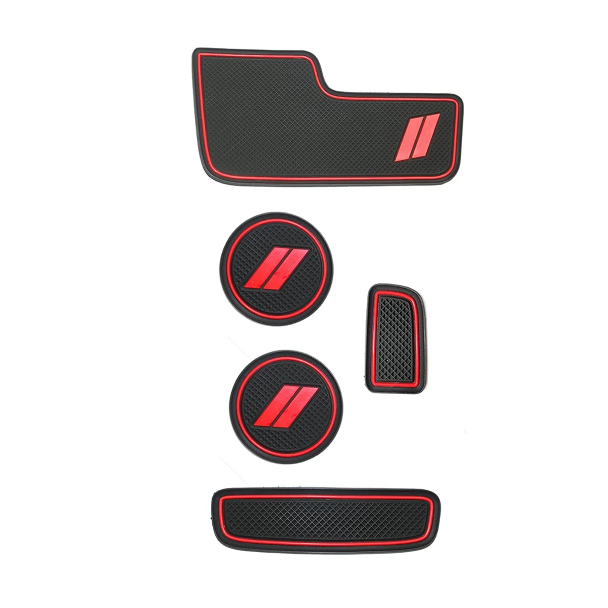 For Dodge Durango Accessories 2014-2020 Anti Dust Cup Holder Inserts, Door Pocket Liners, Center Console Liner Mats