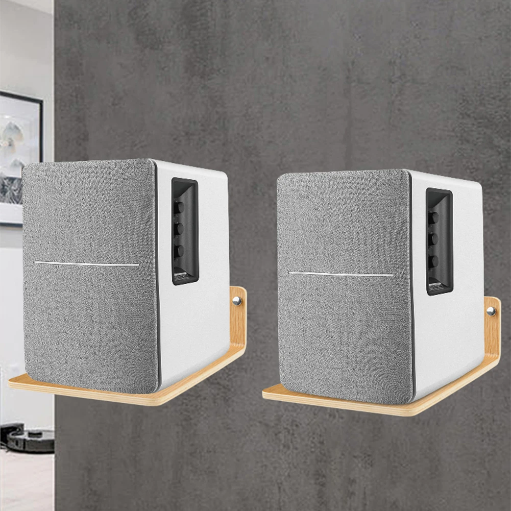 2-Pack Wall Mount Bookshelf Speaker Stand Wall Shelves Bookshelf Speakers Floating Shelves for Edifier R1280T/R1280DB/R1700BT