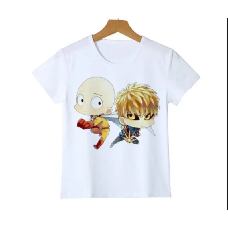 Cute One Punch Man Say OK Printed Children's T Shirt Kid Fashion Summer Cool Confortable Boy Tshirt Casual Baby T-shirt Tops