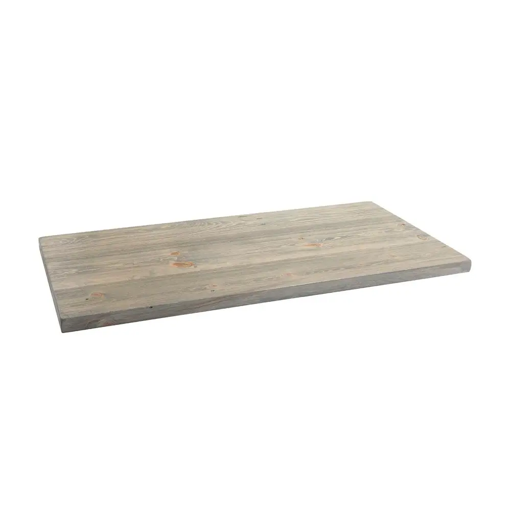 

Restore Solid Wood Coffee Table Top 18 in. x 36 in. x 1.25 in. Reclaimed Ponderosa Pine in Riverstone Grey